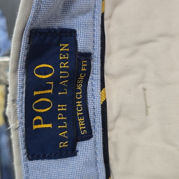 Polo by Ralph Lauren Mens Size 40 Beige Flat Front Shorts - Picture 9 of 13